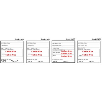 Visitor Log In Sheets - 1,200 pack